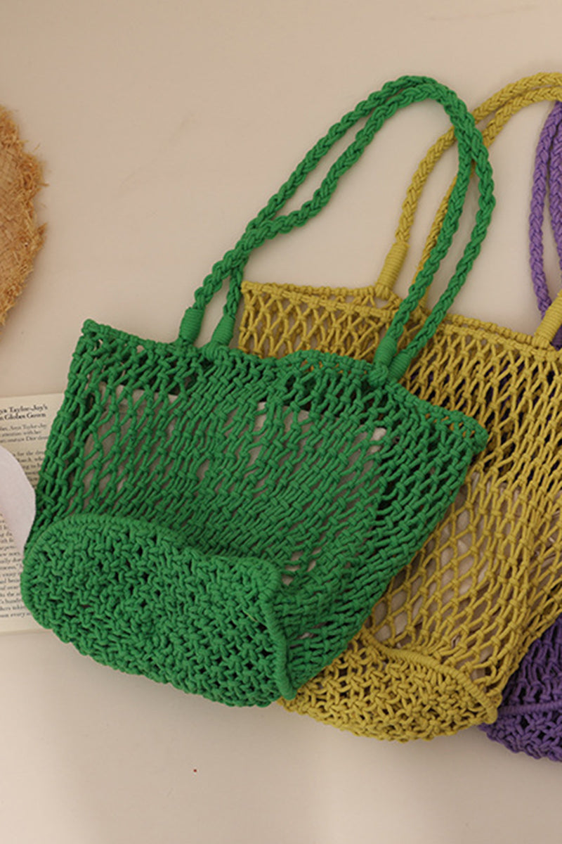 Chic Knitted Mesh Tote Bag