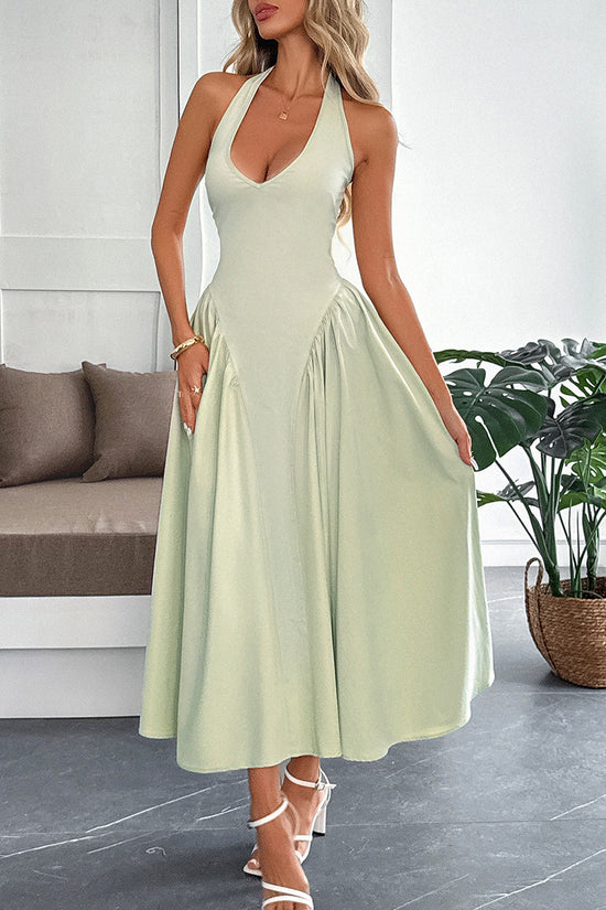 Elegant Sleeveless Midi Dress
