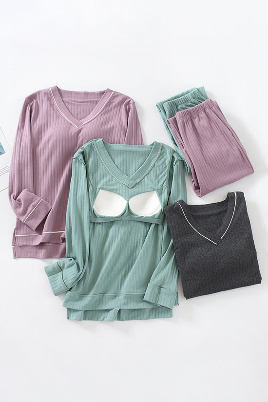 Cozy V-Neck Pajama Set