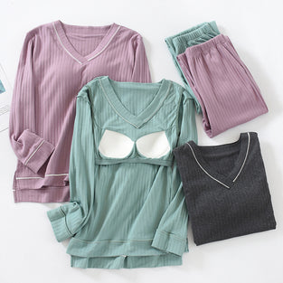 Cozy V-Neck Pajama Set