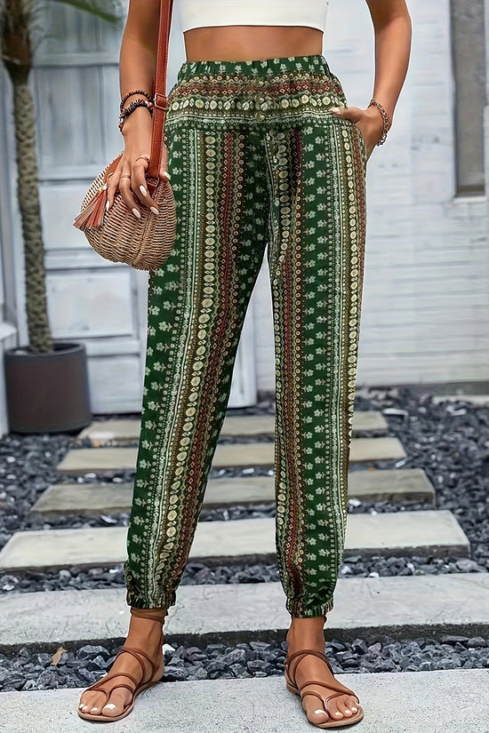 Boho Stripe Casual Pants