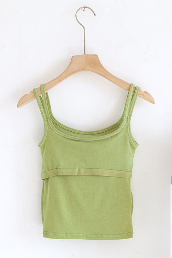 Double Strap Sleeveless Cami Top