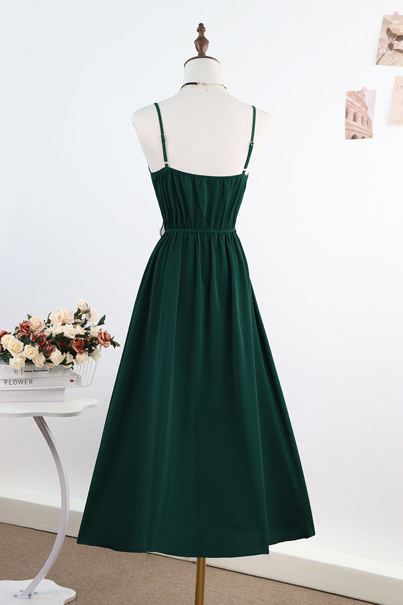 Elegant Sleeveless Wrap Maxi Dress
