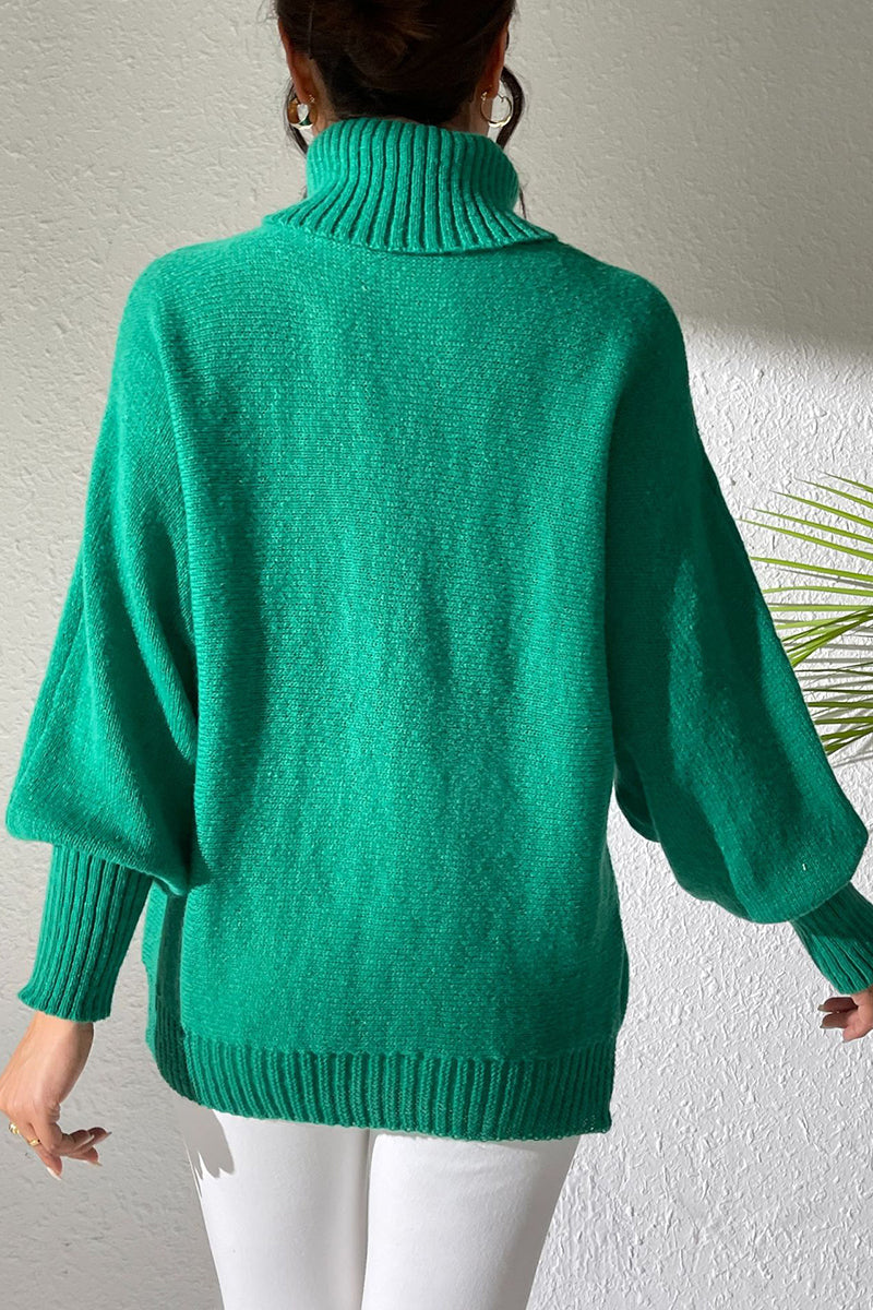 Pearl Embellished Turtleneck Sweater