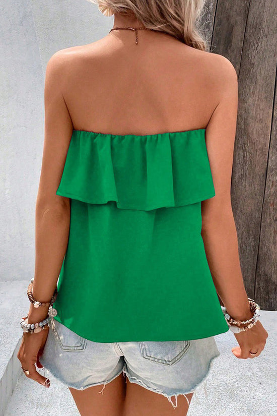 Flowy Strapless Layered Top
