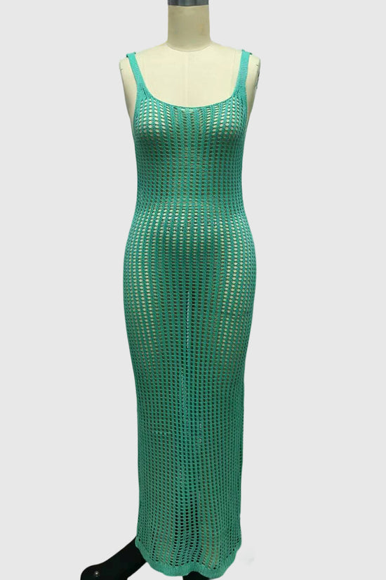 Sleeveless Casual Crochet Dress