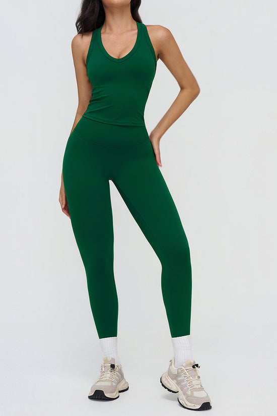 Sleek Sleeveless Activewear Set