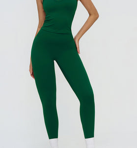 Sleek Sleeveless Activewear Set