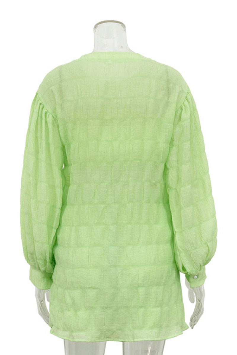 Elegant Three Piece Button-Up Set