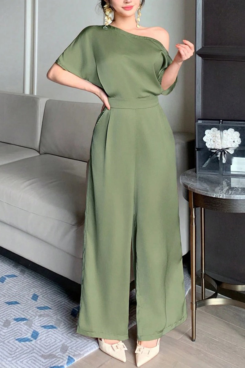 Off-Shoulder Elegant Jumpsuit