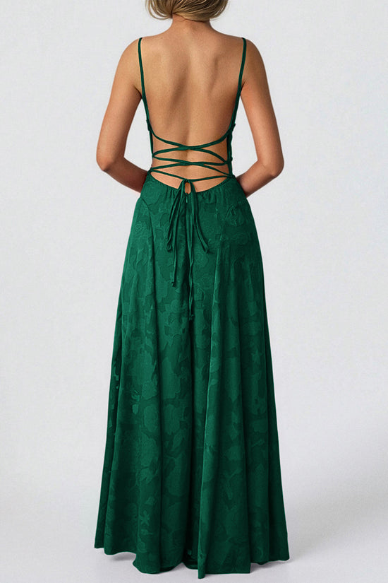 Textured Sleeveless Maxi Dress