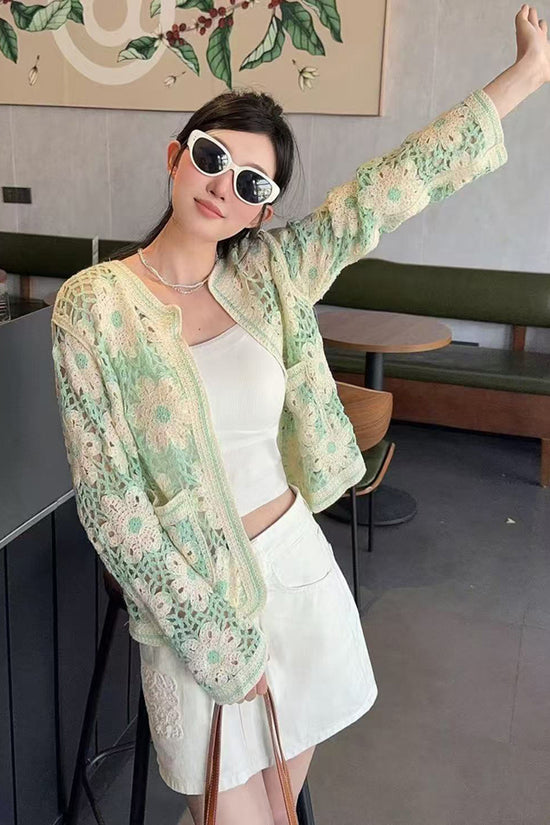 Floral Patterned Cardigan
