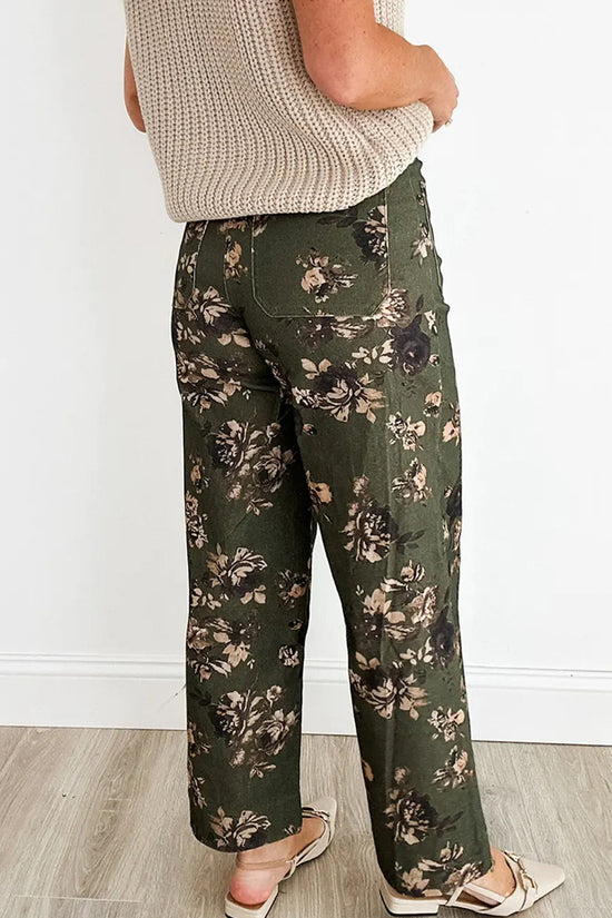 Floral Straight Leg Jeans