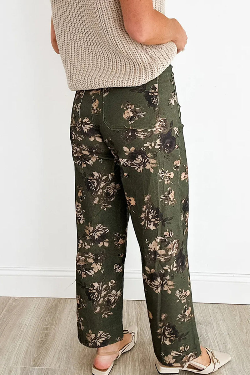 Floral Straight Leg Jeans
