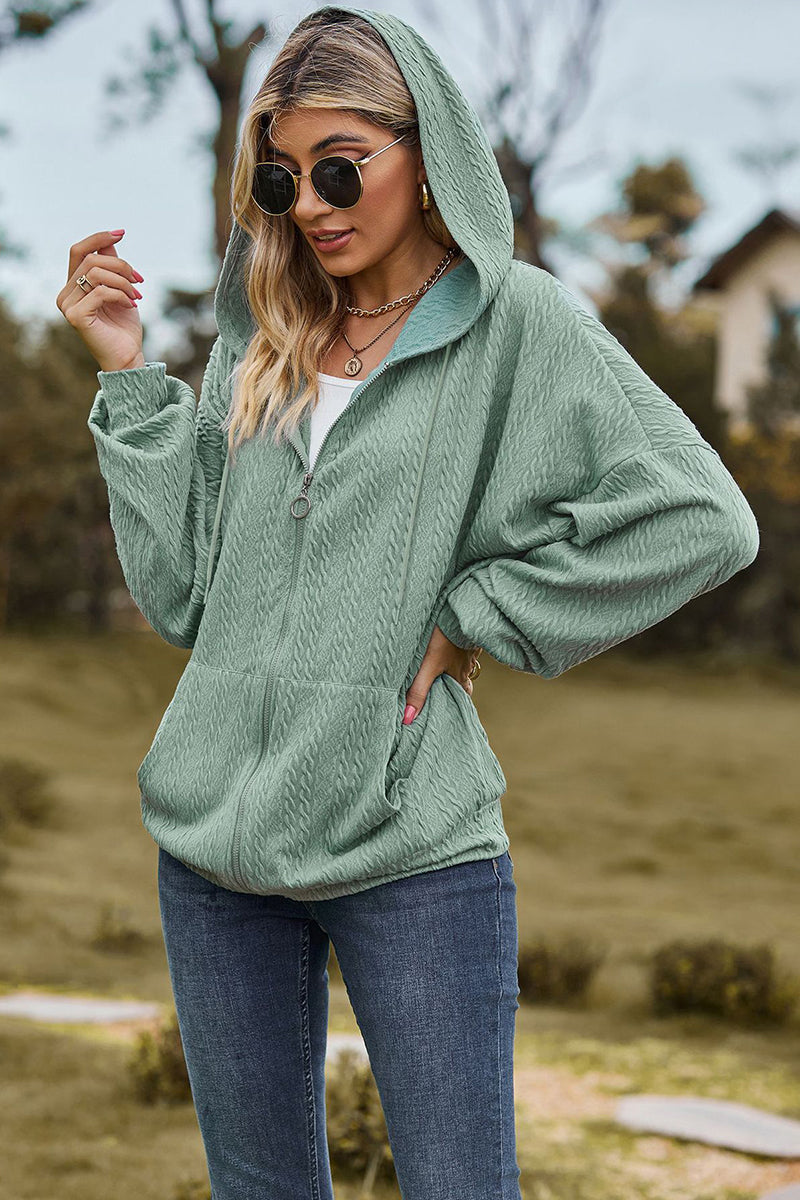 Cozy Hooded Zip-Up Sweatshirt