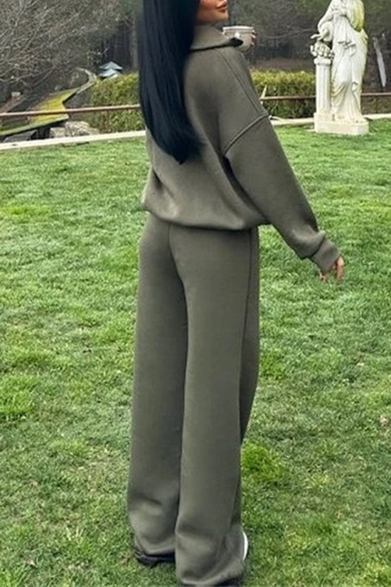 Zipper Hoodie Activewear Set