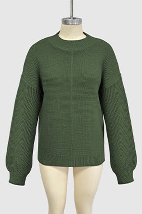 Casual Loose Fit Long Sleeve Sweater