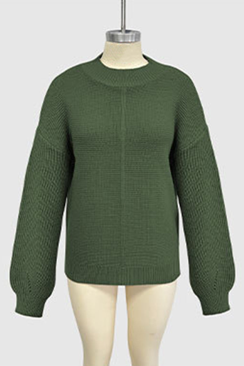 Casual Loose Fit Long Sleeve Sweater