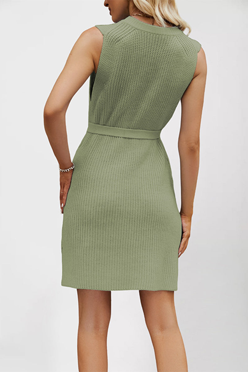 Knit Sleeveless Casual Dress
