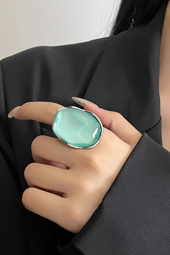 Silver Frame Statement Ring
