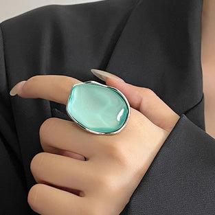 Silver Frame Statement Ring