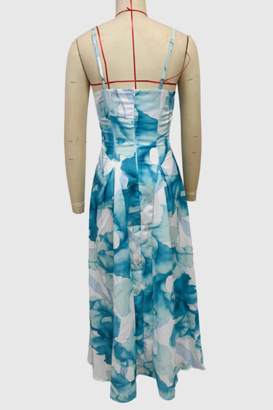 Floral Sleeveless Midi Dress