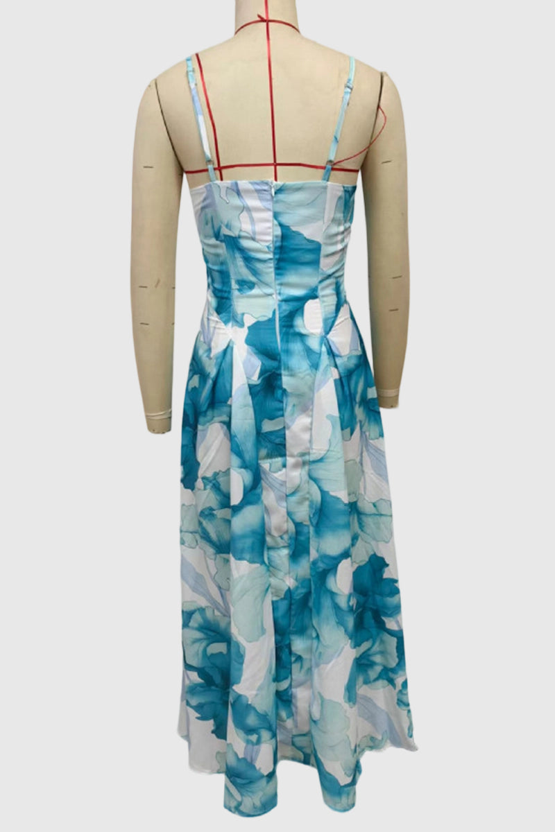 Floral Sleeveless Midi Dress