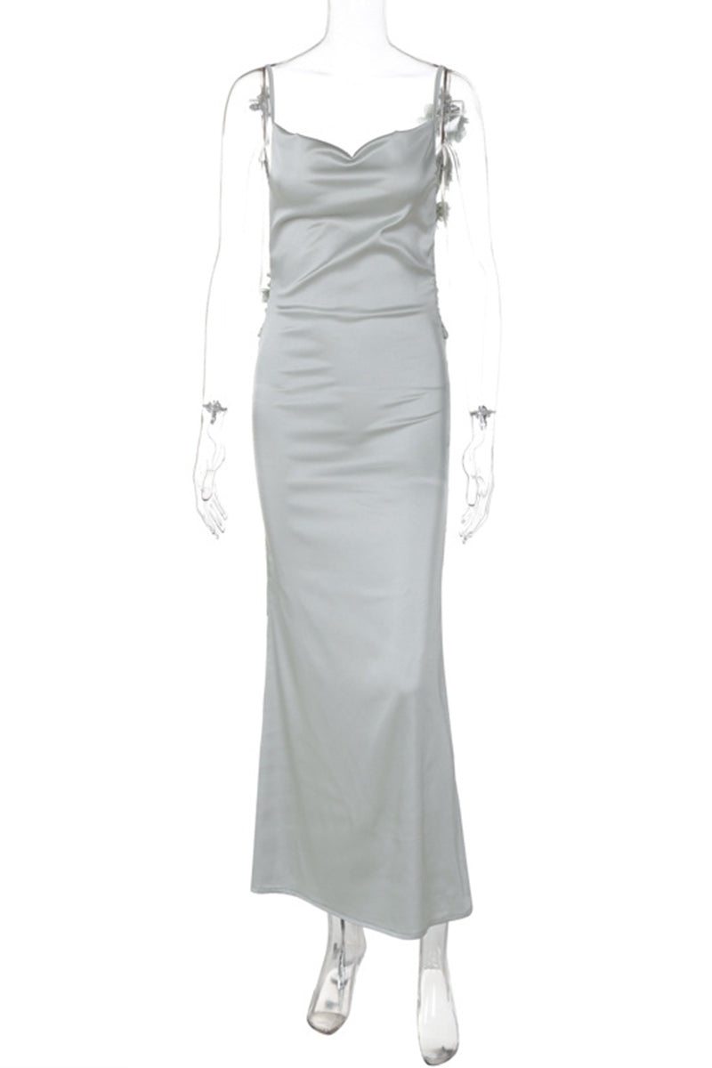 Spaghetti Strap Maxi Length Dress