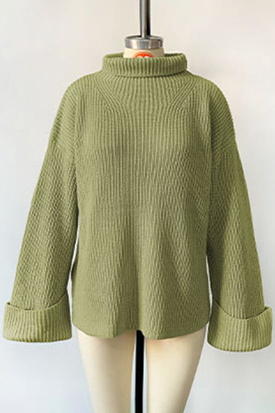 Flared Sleeve Pullover Knit Top