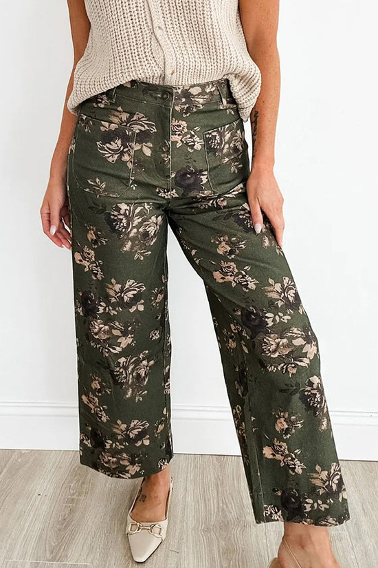 Floral Straight Leg Jeans