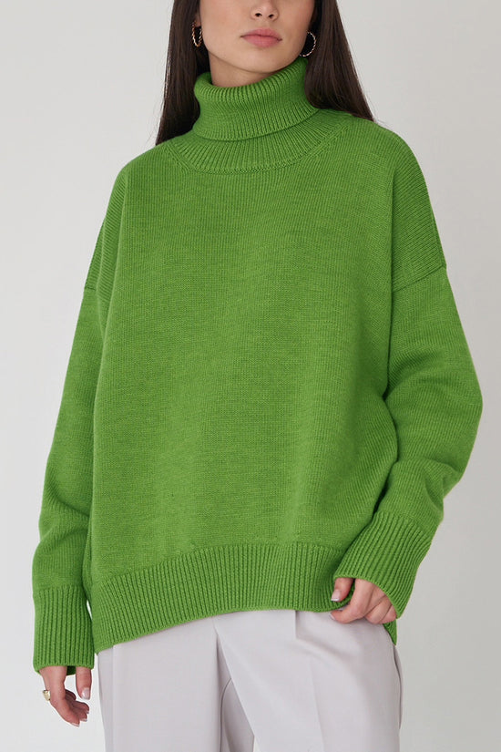 Cozy Turtleneck Relaxed Sweater