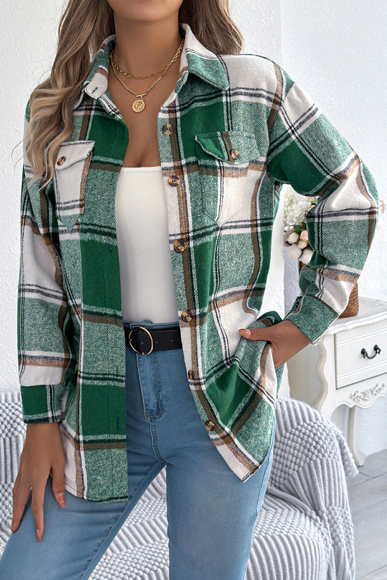 Checkered Button-Up Shacket