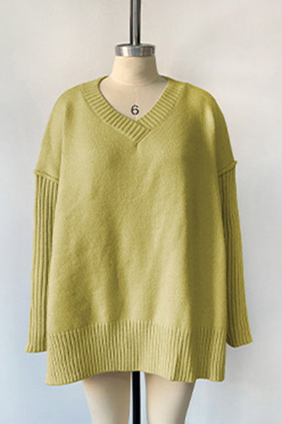 Cozy Oversized V-Neck Sweater