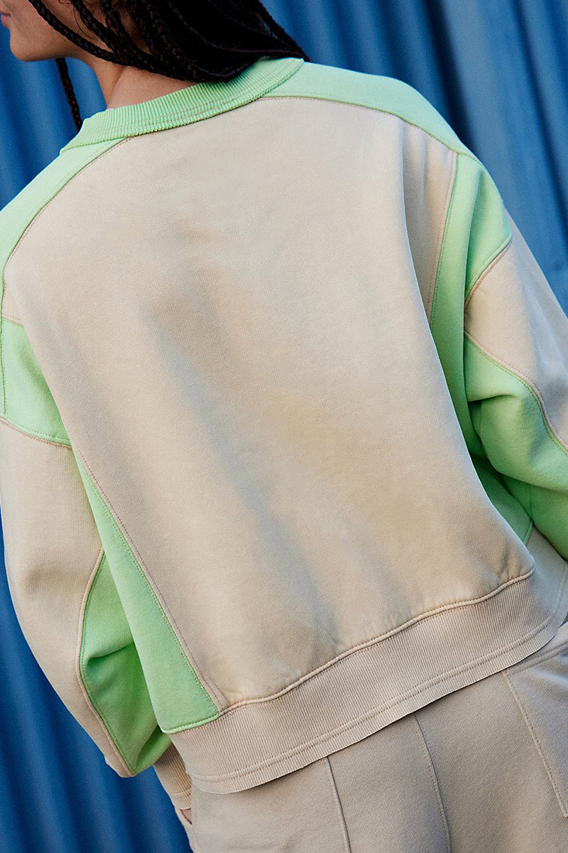 Colorblock Relaxed Fit Sweatshirt