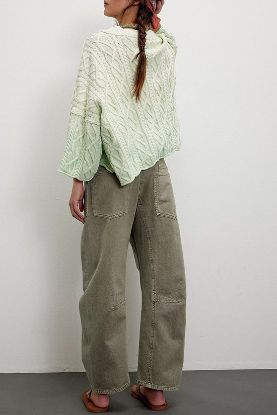 Cargo Pocket Straight-Leg Jeans