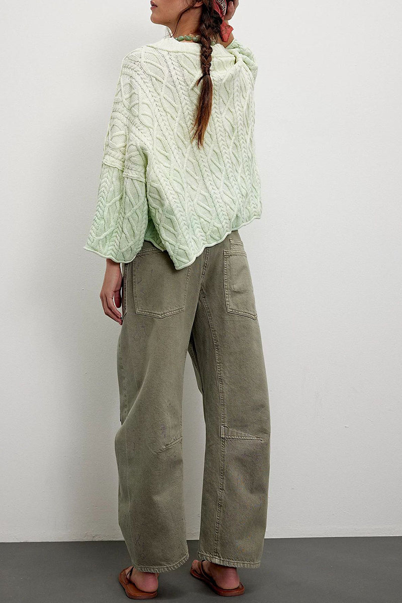 Cargo Pocket Straight-Leg Jeans