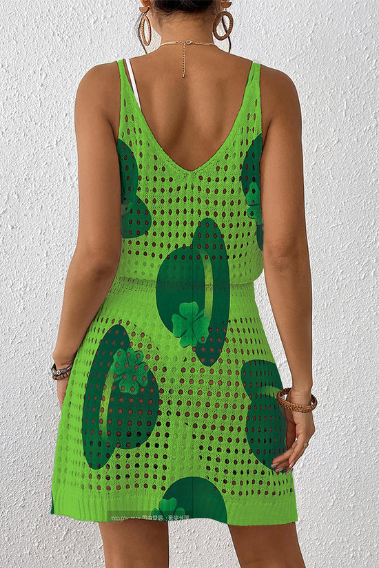 Hat Pattern Sleeveless Cover-Up