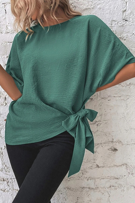 Casual Tie-Front T-Shirt