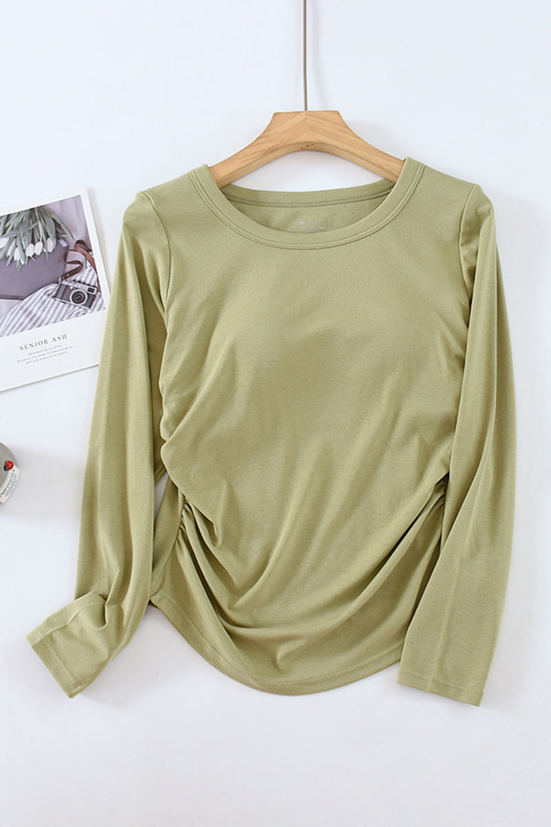 Classic Long Sleeve Round Neck T-Shirt