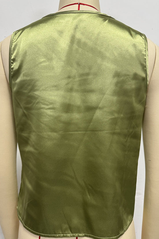 Draped Sleeveless Tank Top