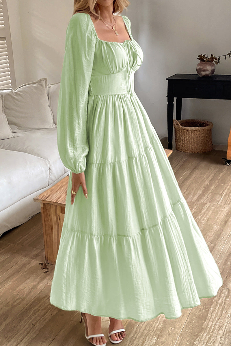 Elegant Long Sleeve Casual Dress