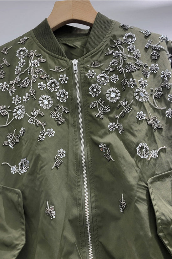 Floral Bomber Jacket