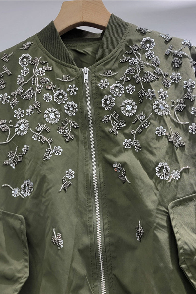 Floral Bomber Jacket