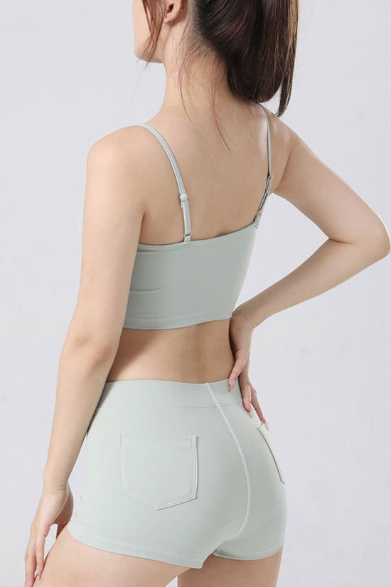 Stylish Sleeveless Crop Top and Shorts