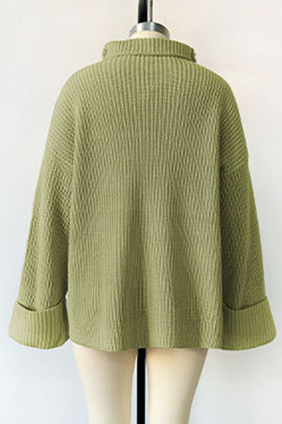 Flared Sleeve Pullover Knit Top