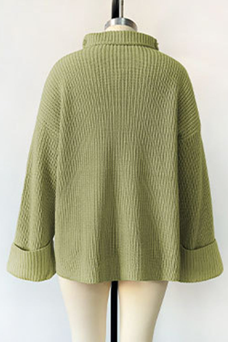 Flared Sleeve Pullover Knit Top