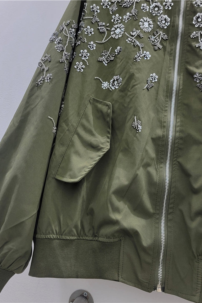 Floral Bomber Jacket