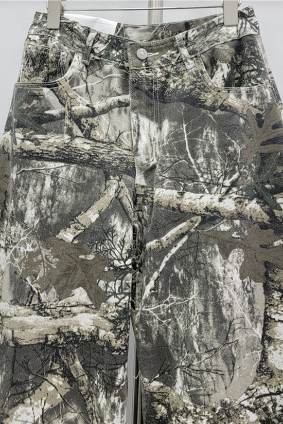 Camouflage Pattern Casual Pants