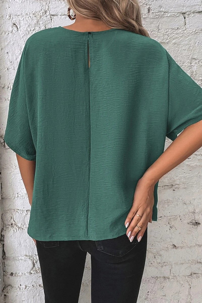 Casual Tie-Front T-Shirt