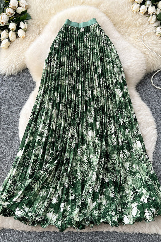 Floral Print Midi Skirt